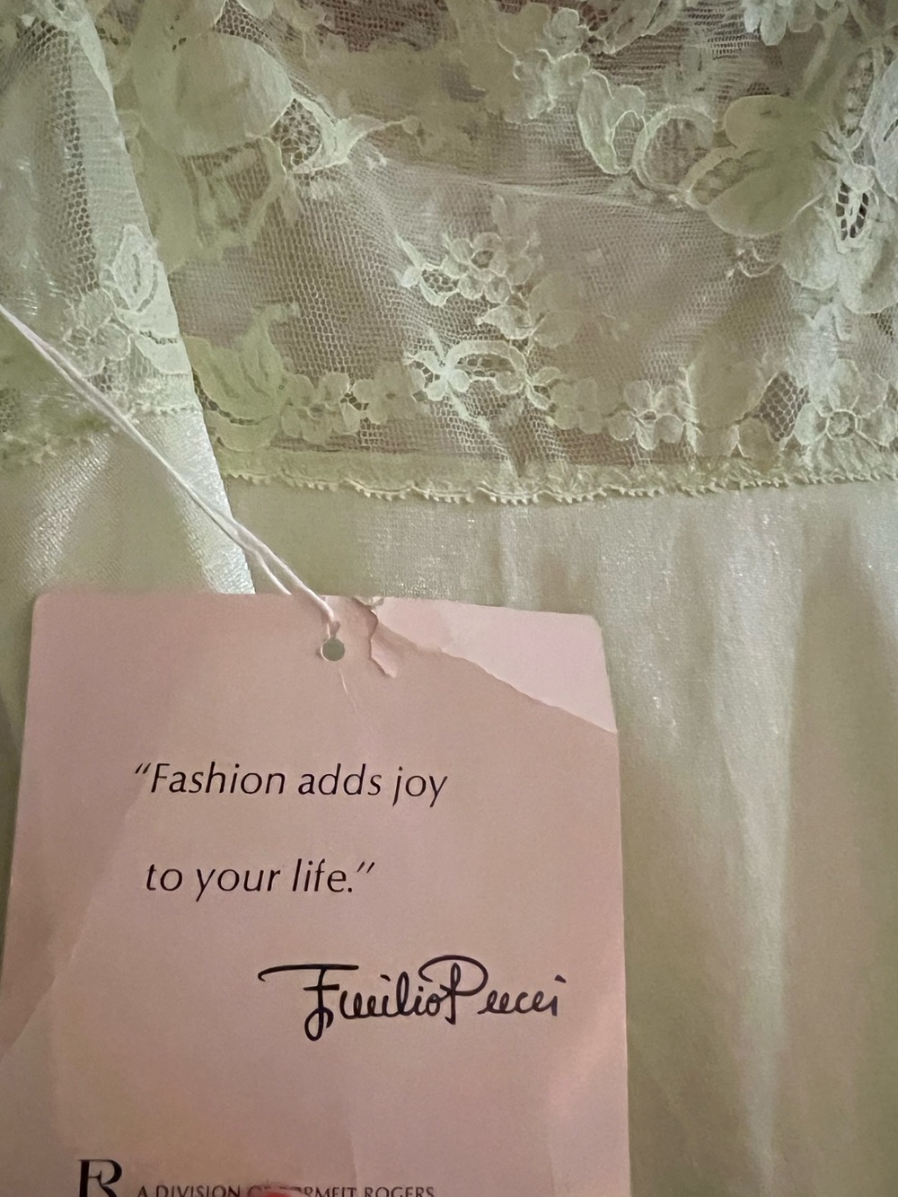 Rare Vintage Emilio Pucci Sheer Lace Tank Top - Picture 7 of 7